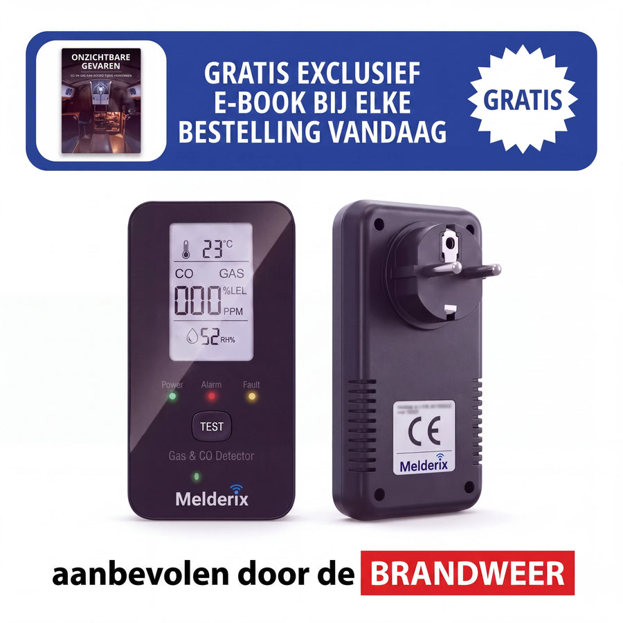 Melderix 4-in-1 CO-melder voor campers & caravans