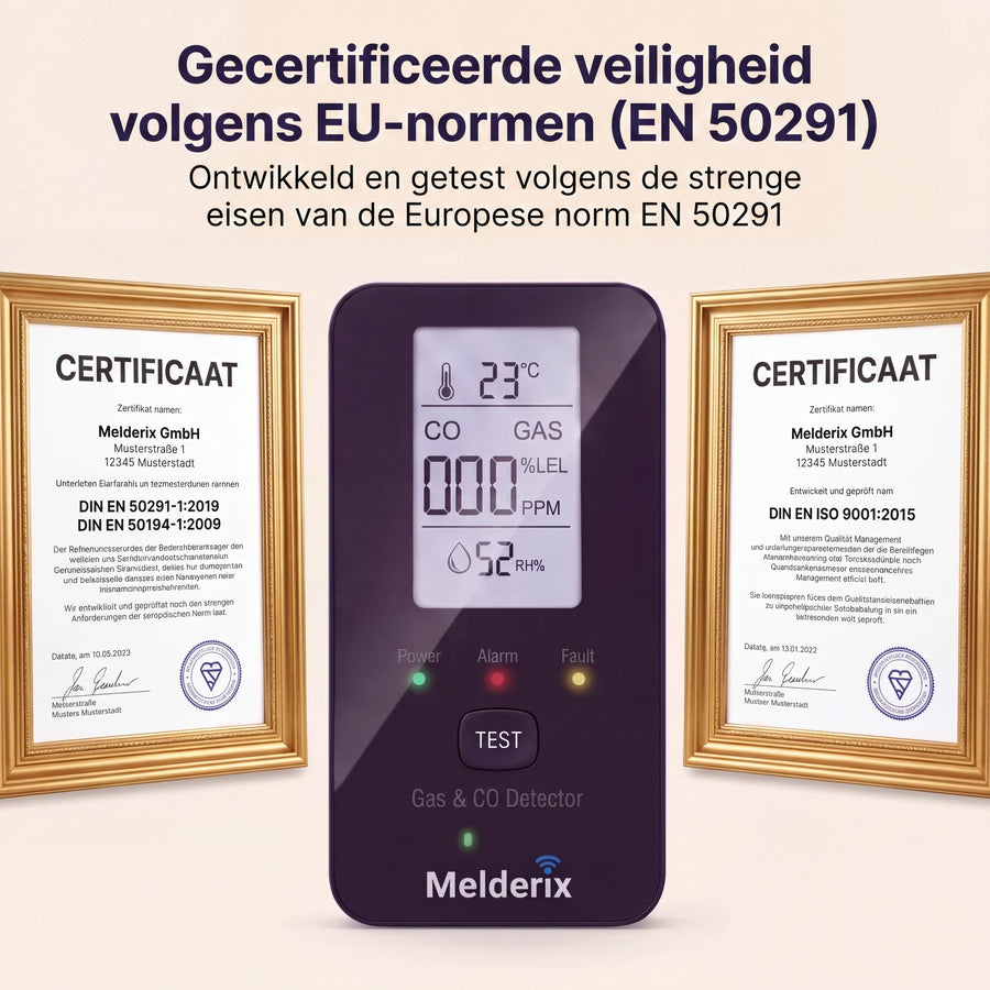 Melderix 4-in-1 CO-melder voor campers & caravans