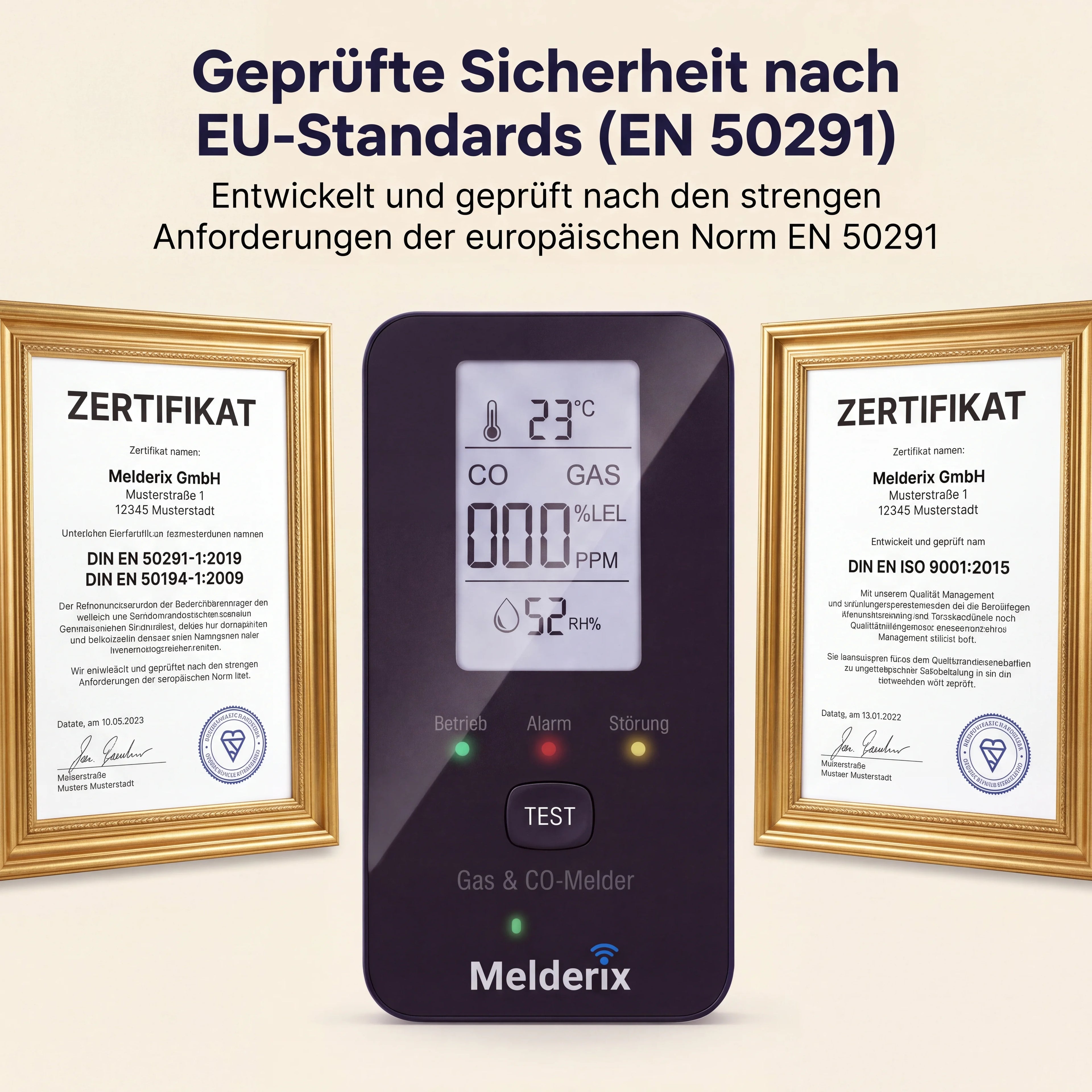 Melderix 4-in-1 CO-melder voor gezin & huisdieren